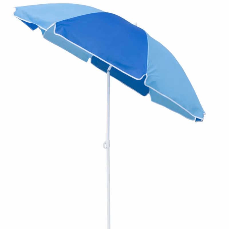 1,8 Meter langer, farbblockierter Strandschirm