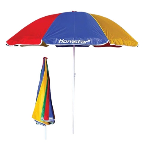 2 Meter langer tragbarer bunter Strandschirm