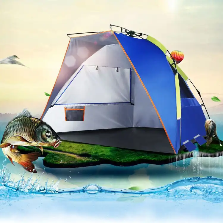 Camping-Sonnenschutz mit Sandanker