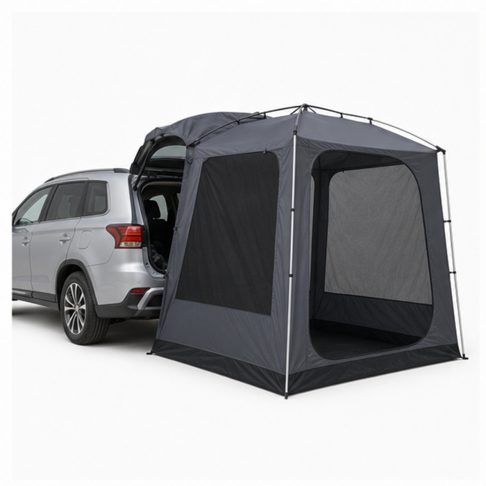 Maßgeschneidertes 230 cm großes SUV-Heckklappen-Campingzelt mit Aluminiumrahmen