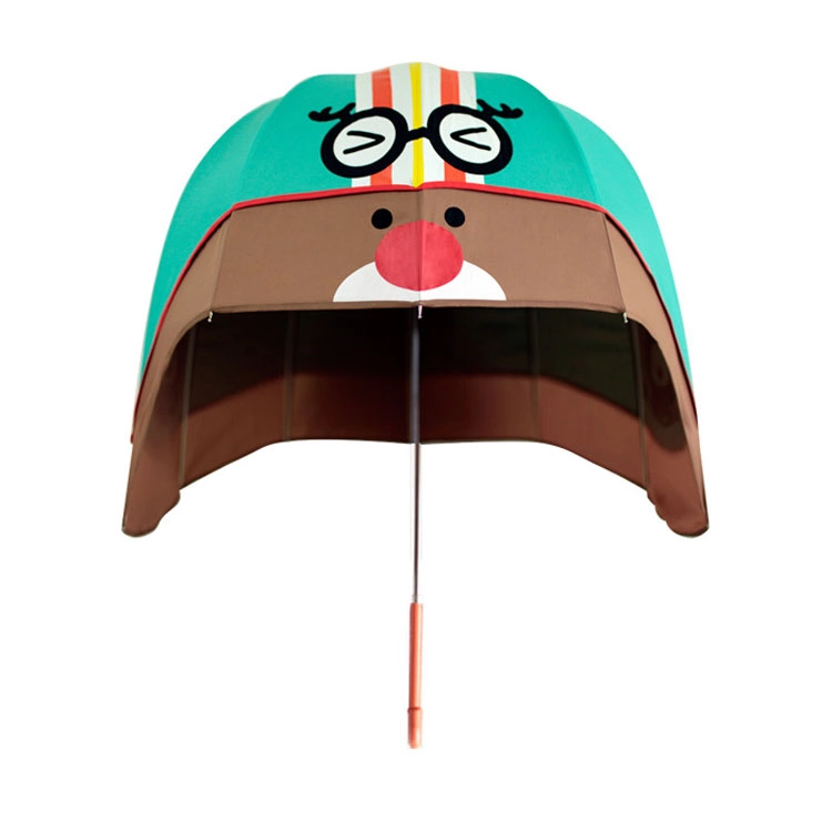 Kuppel robuste Helm -Form Kinder Regenschirm