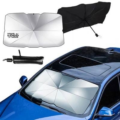 Faltbarer Auto-Windschutzscheiben-Sonnenschirm mit Aufbewahrungshülle