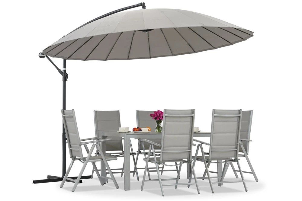 Sonnenschirm, 3 Meter Durchmesser, Anthrazit