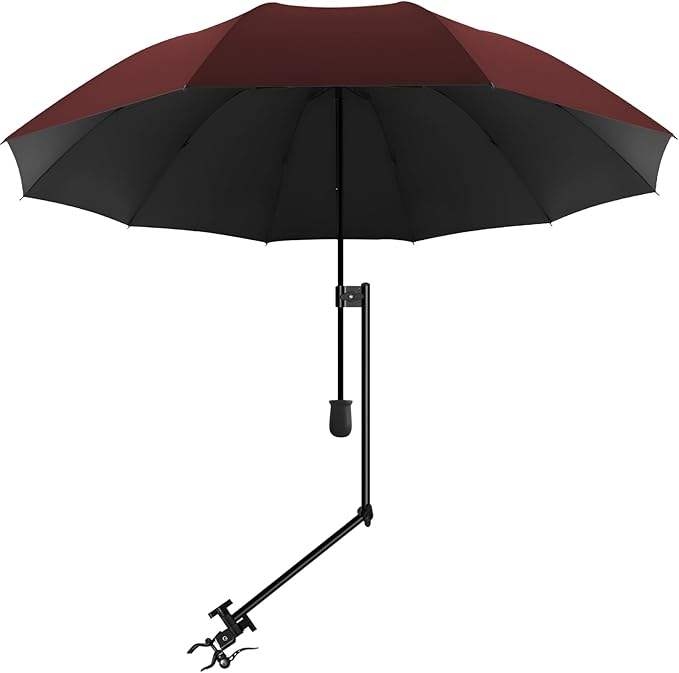 UPF 50+ Strandschirm mit verstellbarer Universalklemme