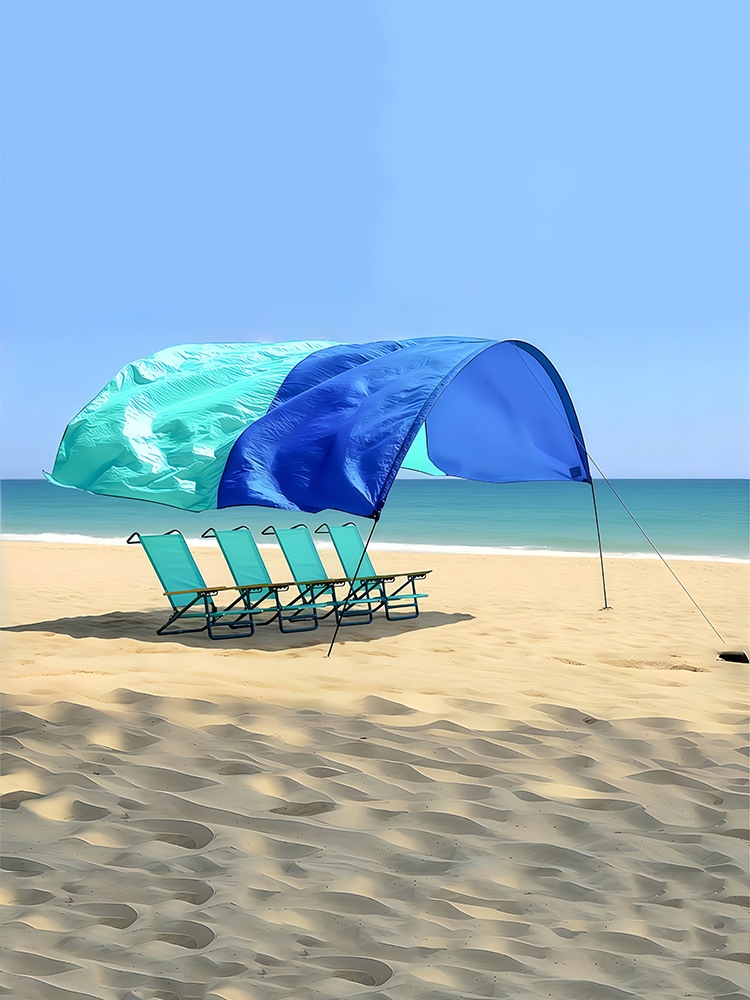 Windbetriebenes, automatisch ausfahrbares Strandzelt-Überdachung